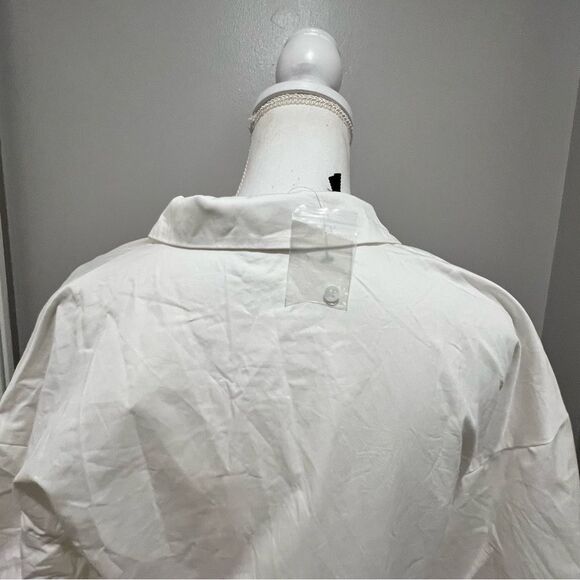 NWT English Factory puff sleeve collared mini dress oversized size medium - Picture 13 of 15